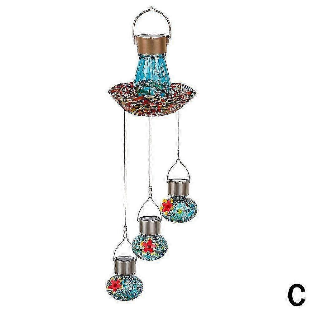 Charming Wind Chimes Bird Feeders, Wind Chime Bird Feeder for Viewing