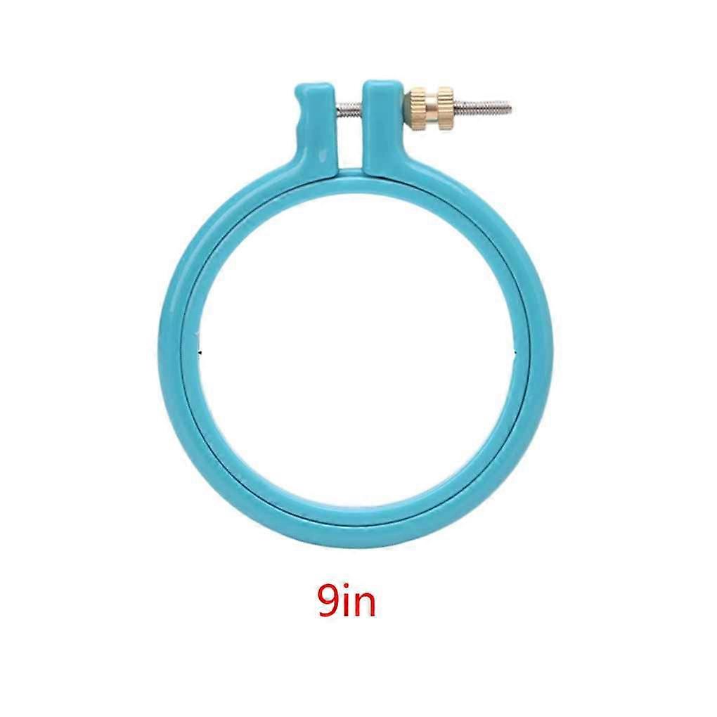8\-32CM 1pc Adjustable Sewing Tool Plastic Embroidery Hoop Frame DIY Needlecraft Stitch Machine Round Loop Hand Random Color 9 Inches