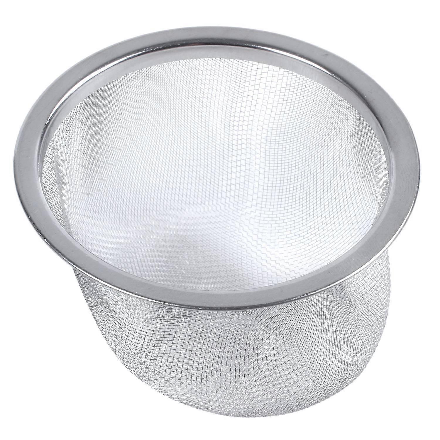 Teapot Diameter 80Mm Metal Mesh Tea Leaf Spices Strainer Basket