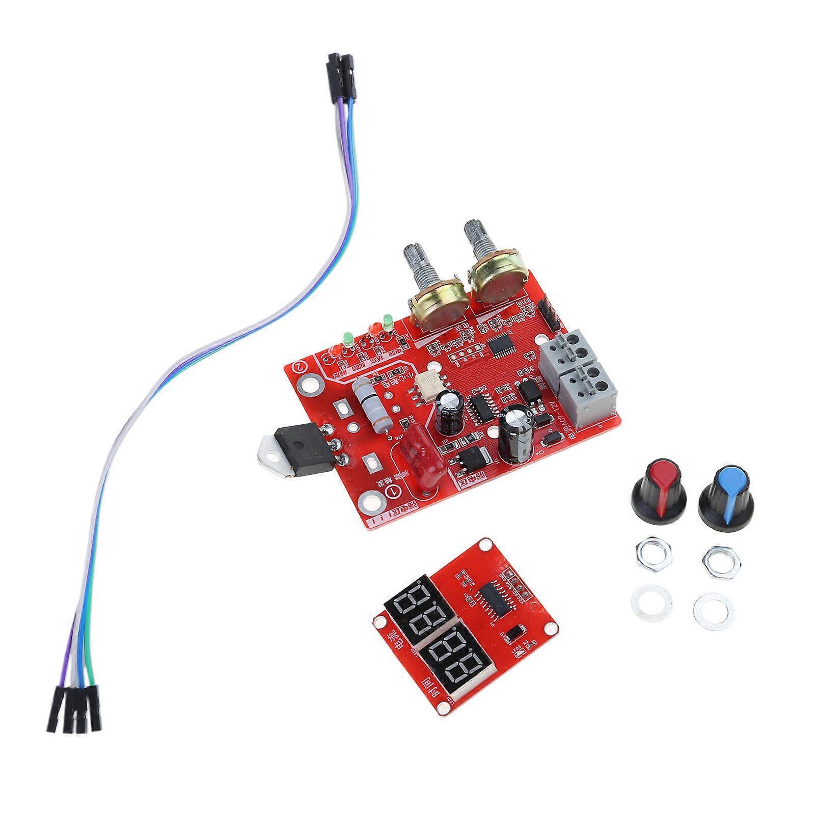 Spots Welder Control Board Spots Welder Controller Time Current Panel Control Mainboard with Digital Display Spots Welding Multicolor