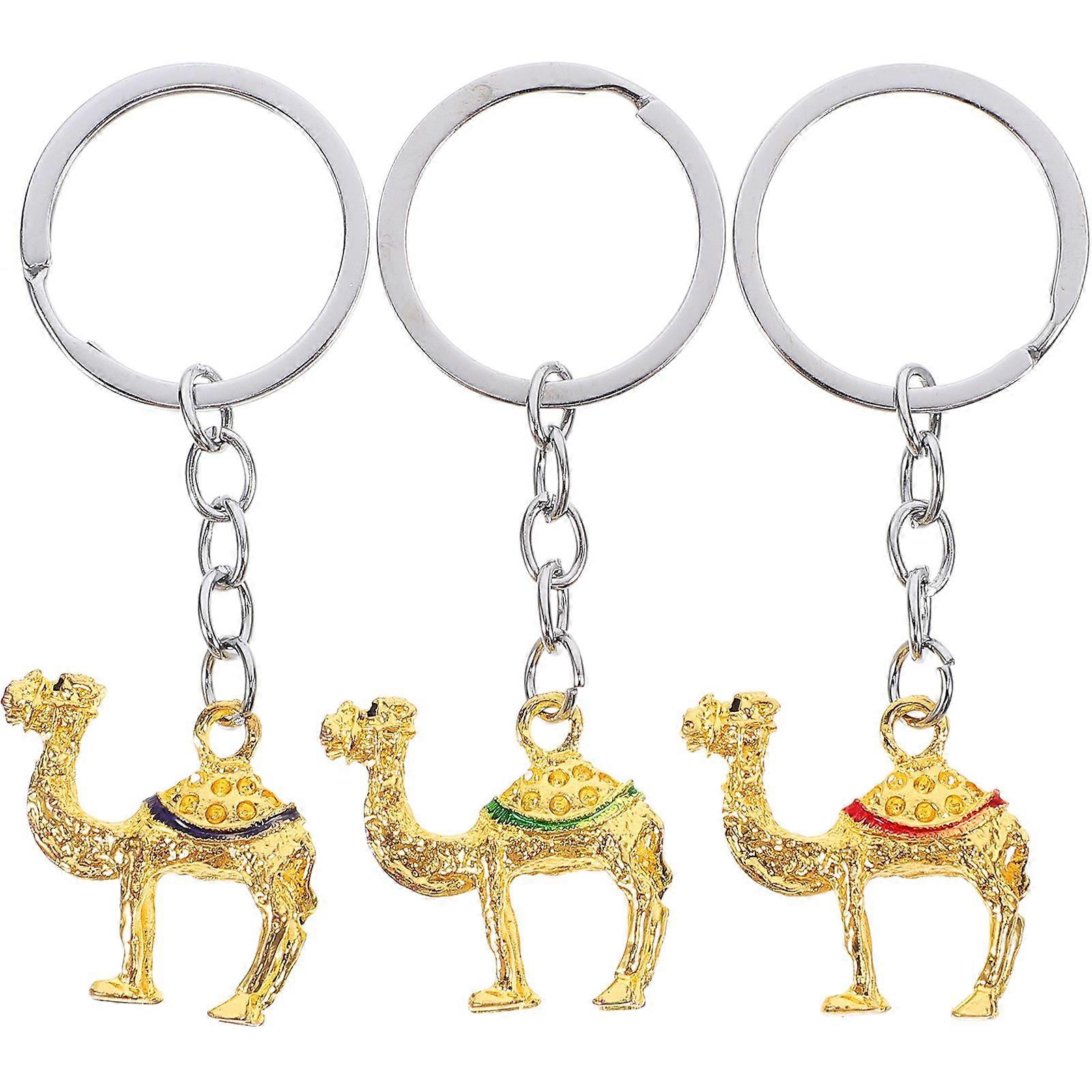3pcs Camel Keychain Animal Keychain Pendant Camel Hanging Pendant Keychain Camel Charm Bag Hanging Pendant Stylish Keychain