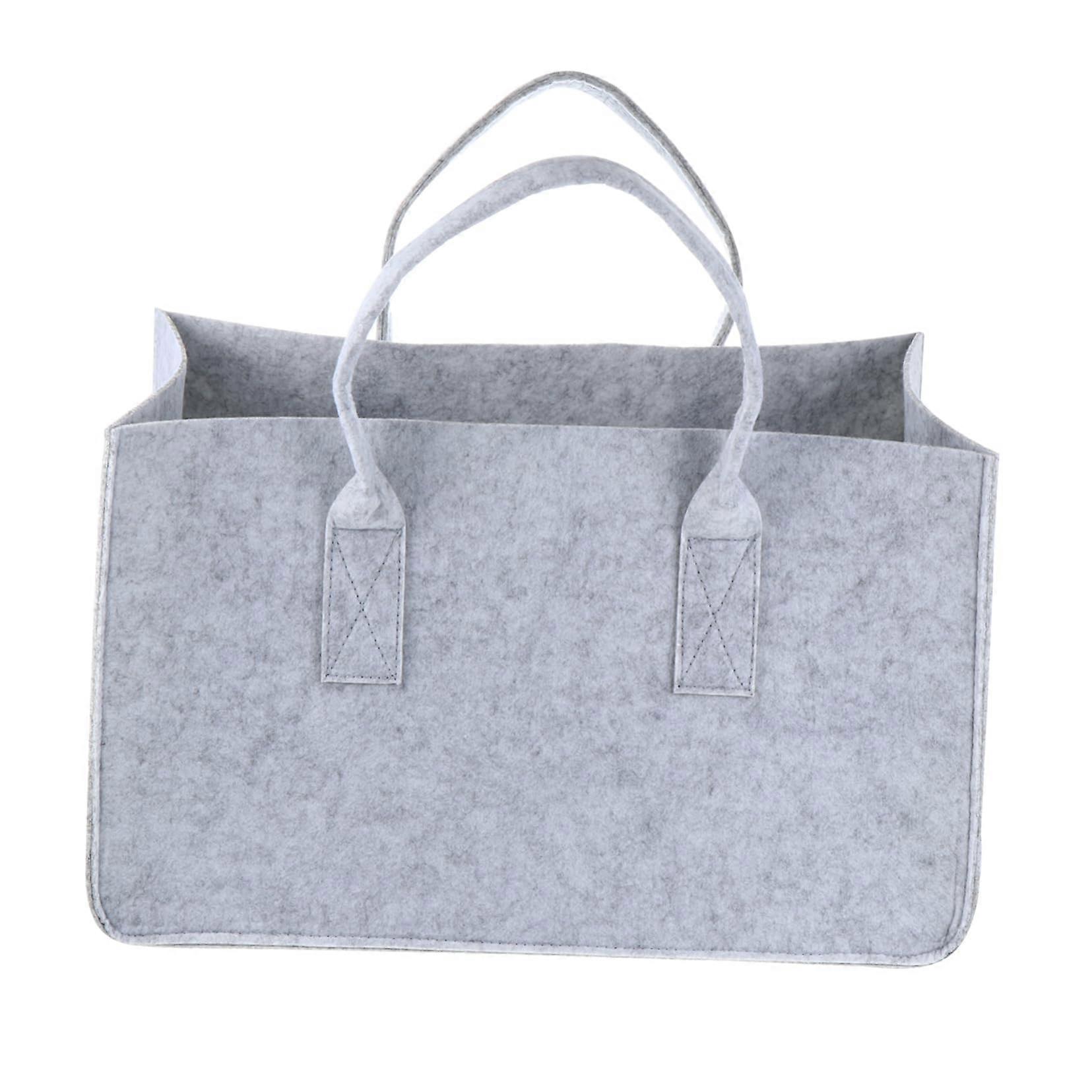 Firewood Carrier Felt Log Tote Bag with Large Capacity and Padded Straps for Camping and Garden