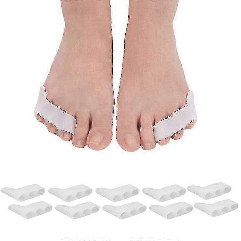 2025 Toe Separators, Overlapping Toe Corrector, Triple Gel Toe Separator