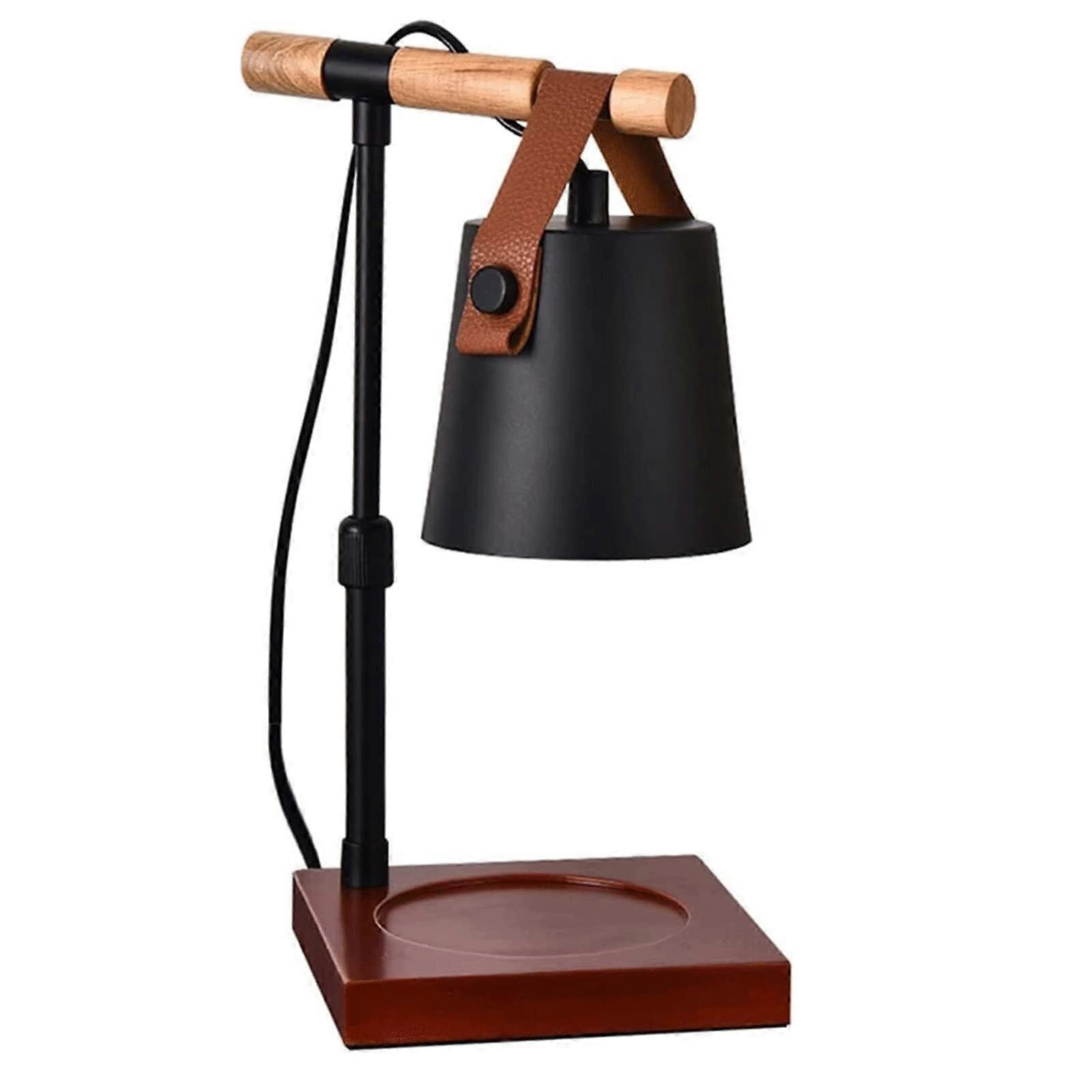 Wax Melting Candle Warmer Lamp with Timer, Dimmable Retractable Bedside Light for Home