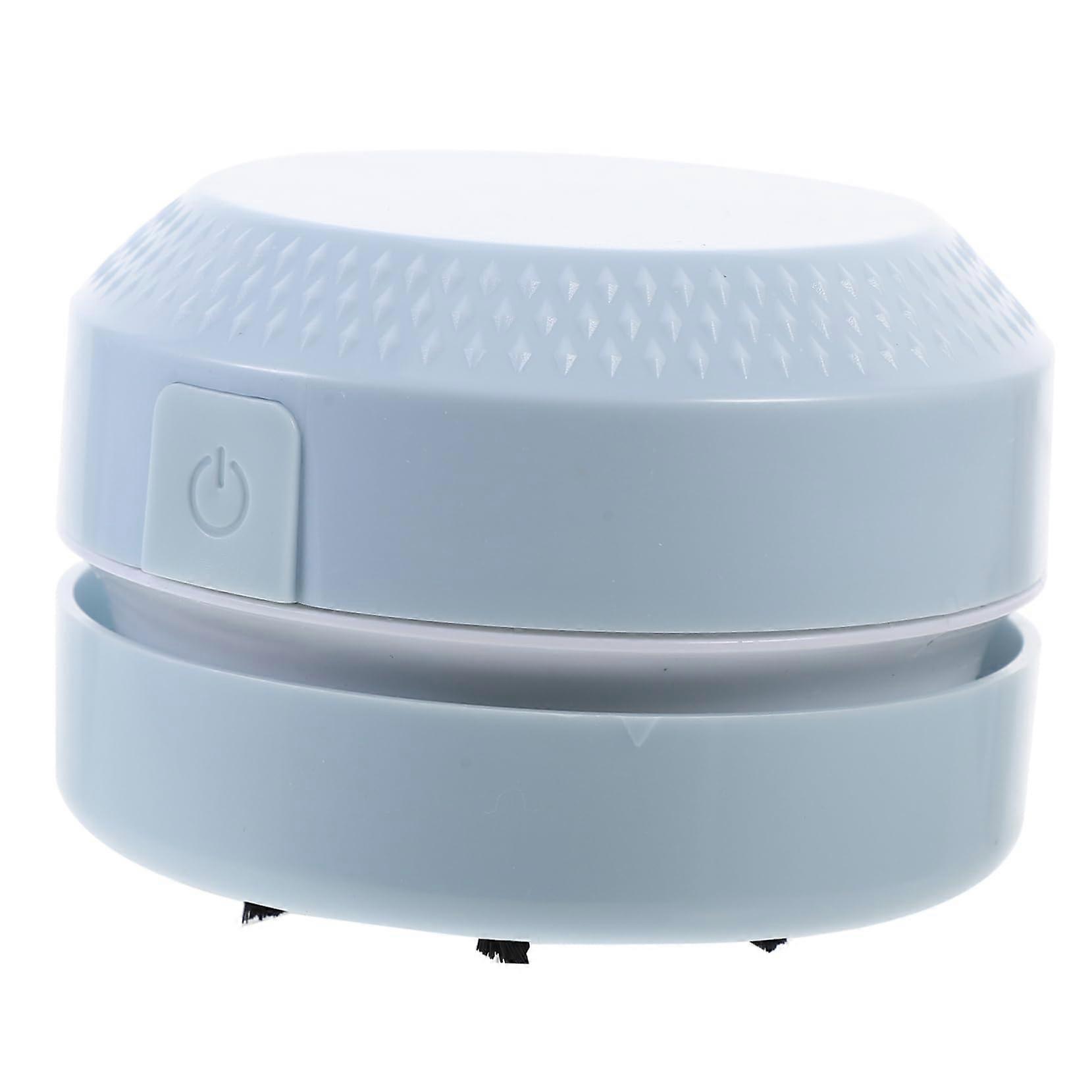 Portable Mini Vacuum Cleaner USB Powered for Desk, Keyboard, Car Interior, Crumbs and Dust, Sky Blue