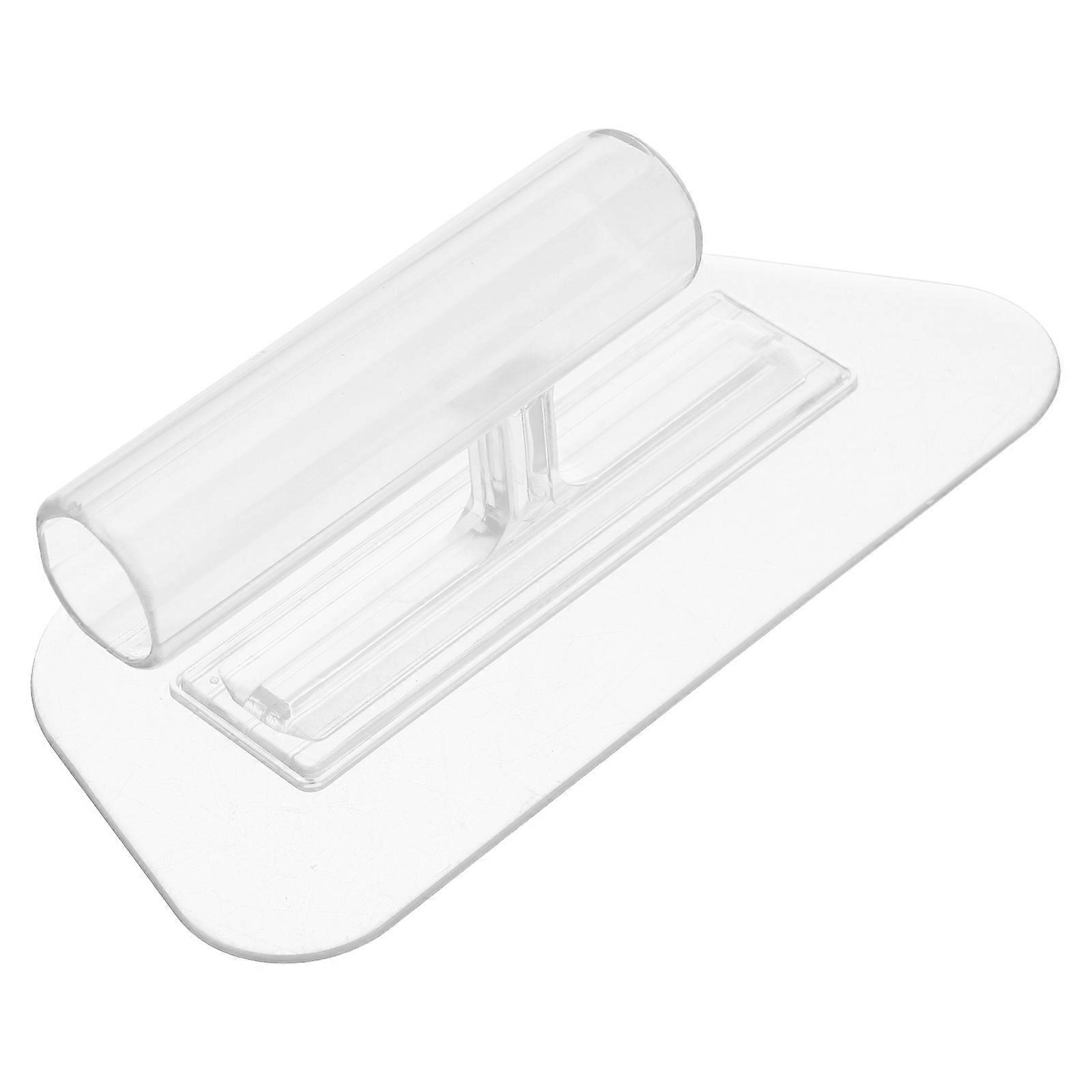 Smoothing Tool for Drywall Polygon Trowel for Concrete Transparent Acrylic Tool for Artistic Plastering 1Pack