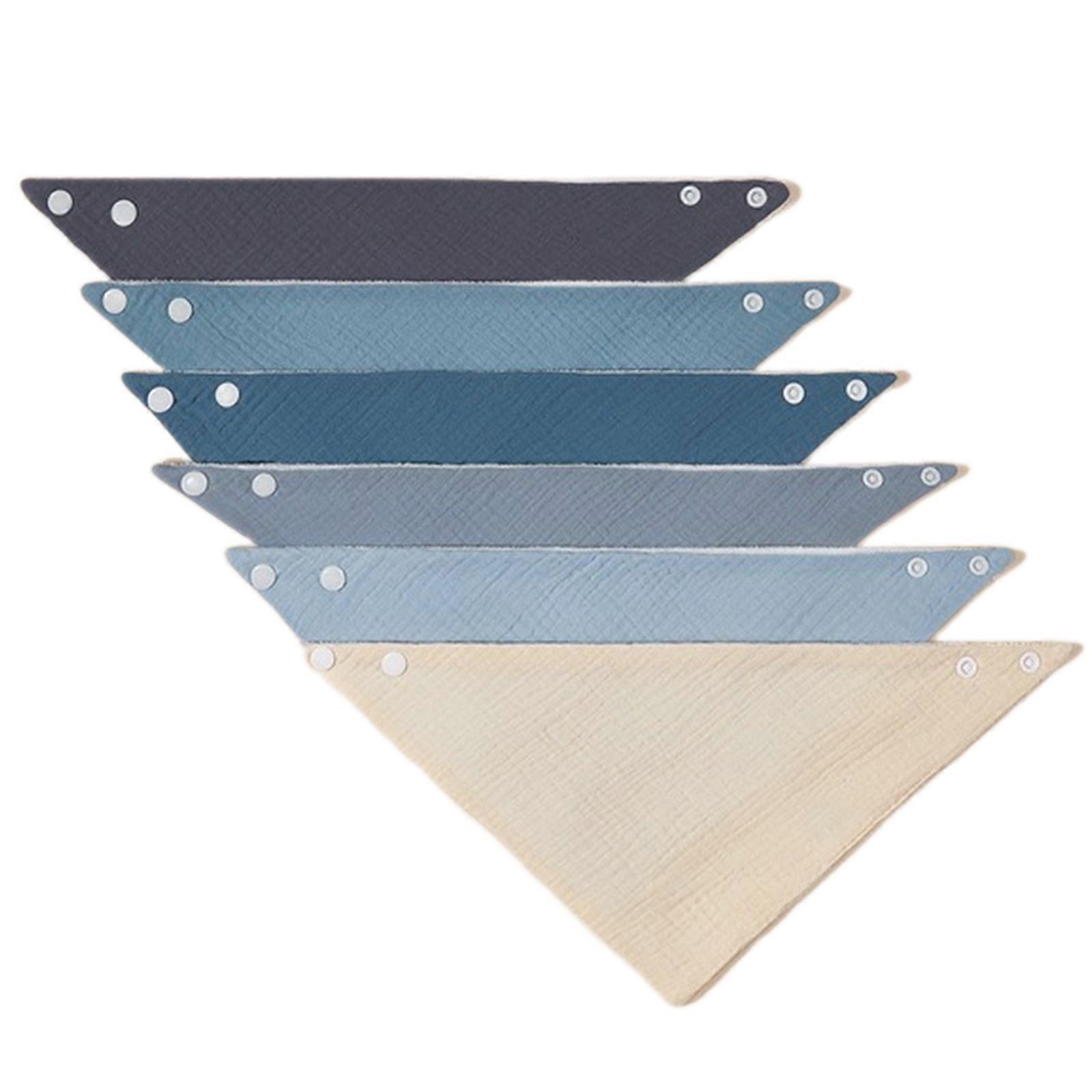 Comfortable & Long Service Drooling Towel Cotton Newborns Bibs Adjust Soft Towel Convenient Crepe Towel Set for Infants Multicolor