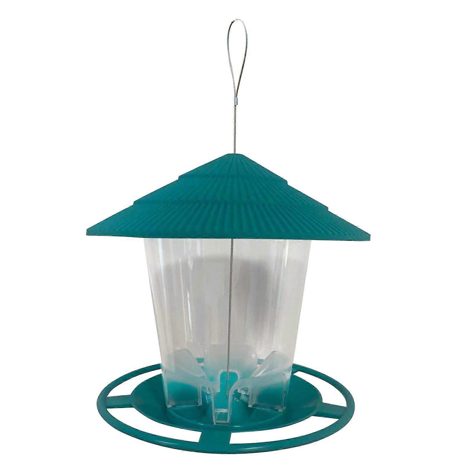 myvepuop Automatic Hanging Bird Feeder, Green