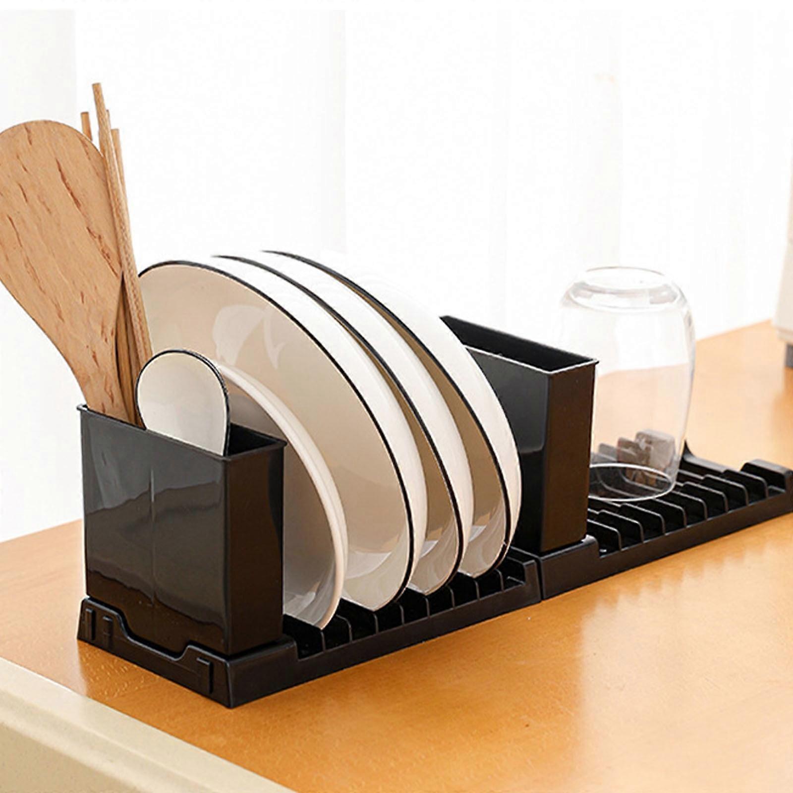 Luminov Dish Drying Rack Dish Rack Space Saving,Multifunctional Tool,Cup Holder,Dish Drainer Tray,Kitchen Rack for Kitchen Counter