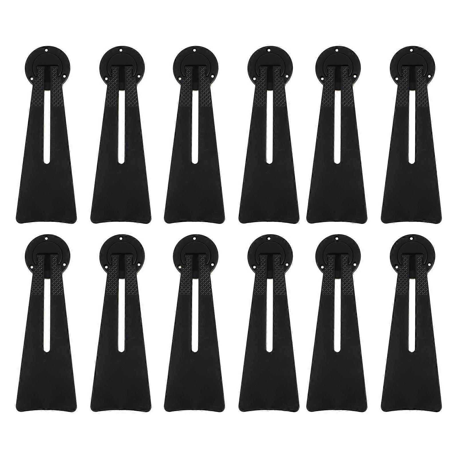 Tabletop Photo Frame Holders Plastic Brackets for Display 20Pcs Black