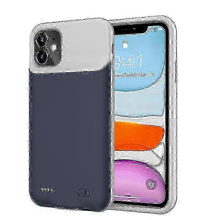 6500mAh Extended Battery Charging Case with TPU Frame Compatible For iPhone 11 6.1 inch