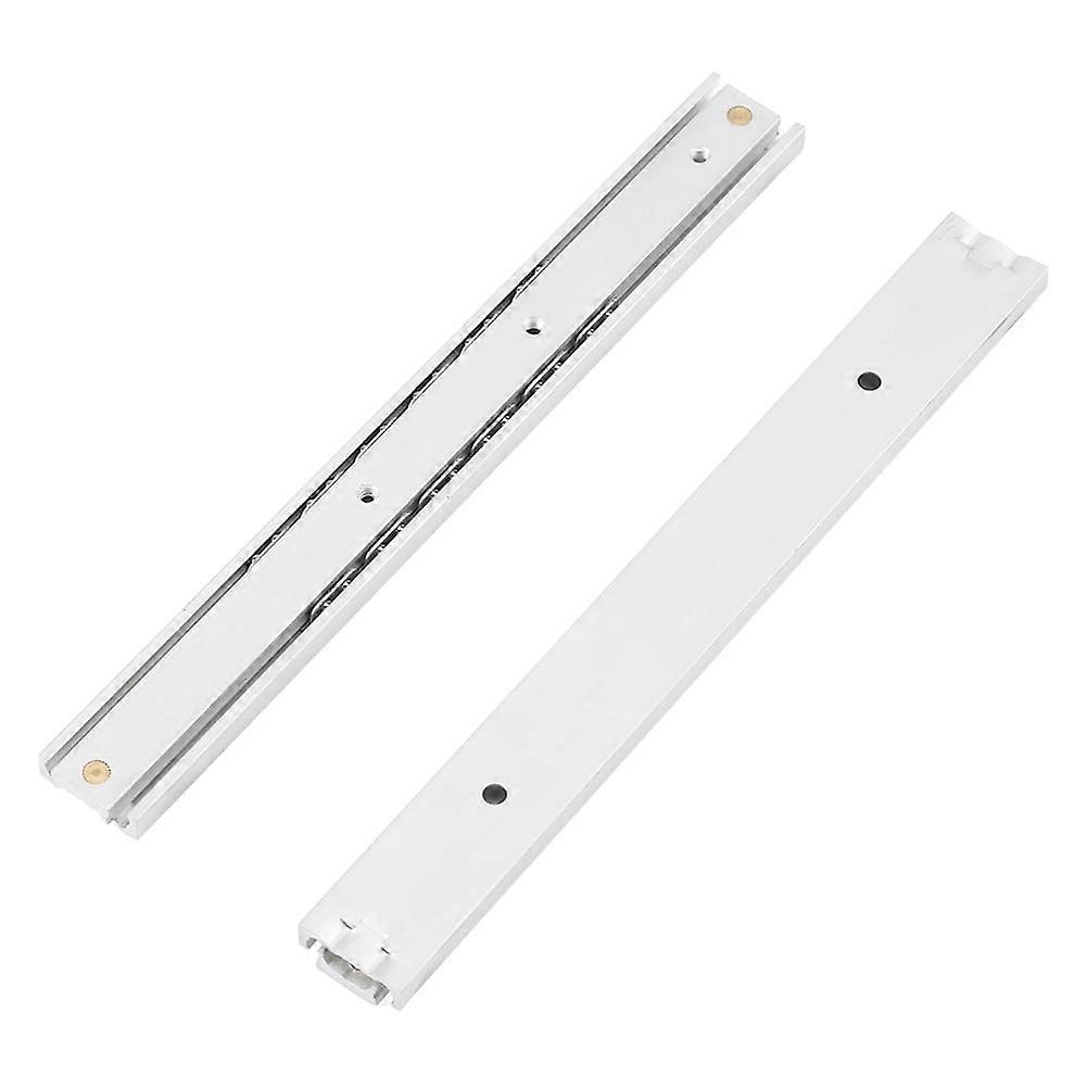 Starbun Drawer Slideway,2pcs/ Set Mini Aluminum Alloy Durable Smooth Slideway for Drawer Cabinet(140mm)