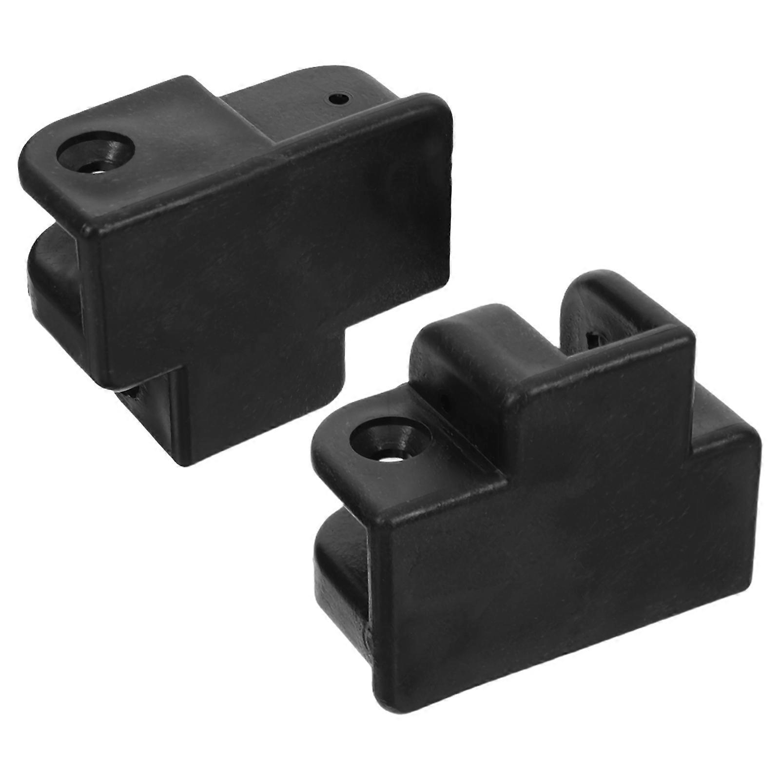 Black Canopy Pole Replacement Tent Pole Bracket for Outdoor Camping 2Pcs