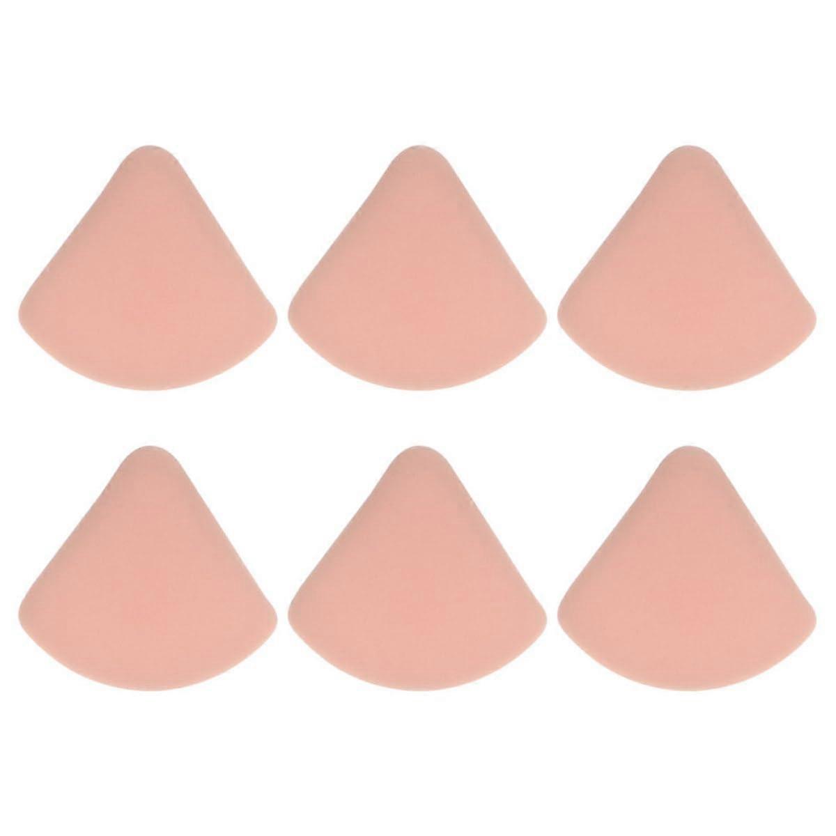 6pcs Mini Makeup Sponge Triangle Puff for Foundation and Concealer Wet Dry Use Seamless Coverage