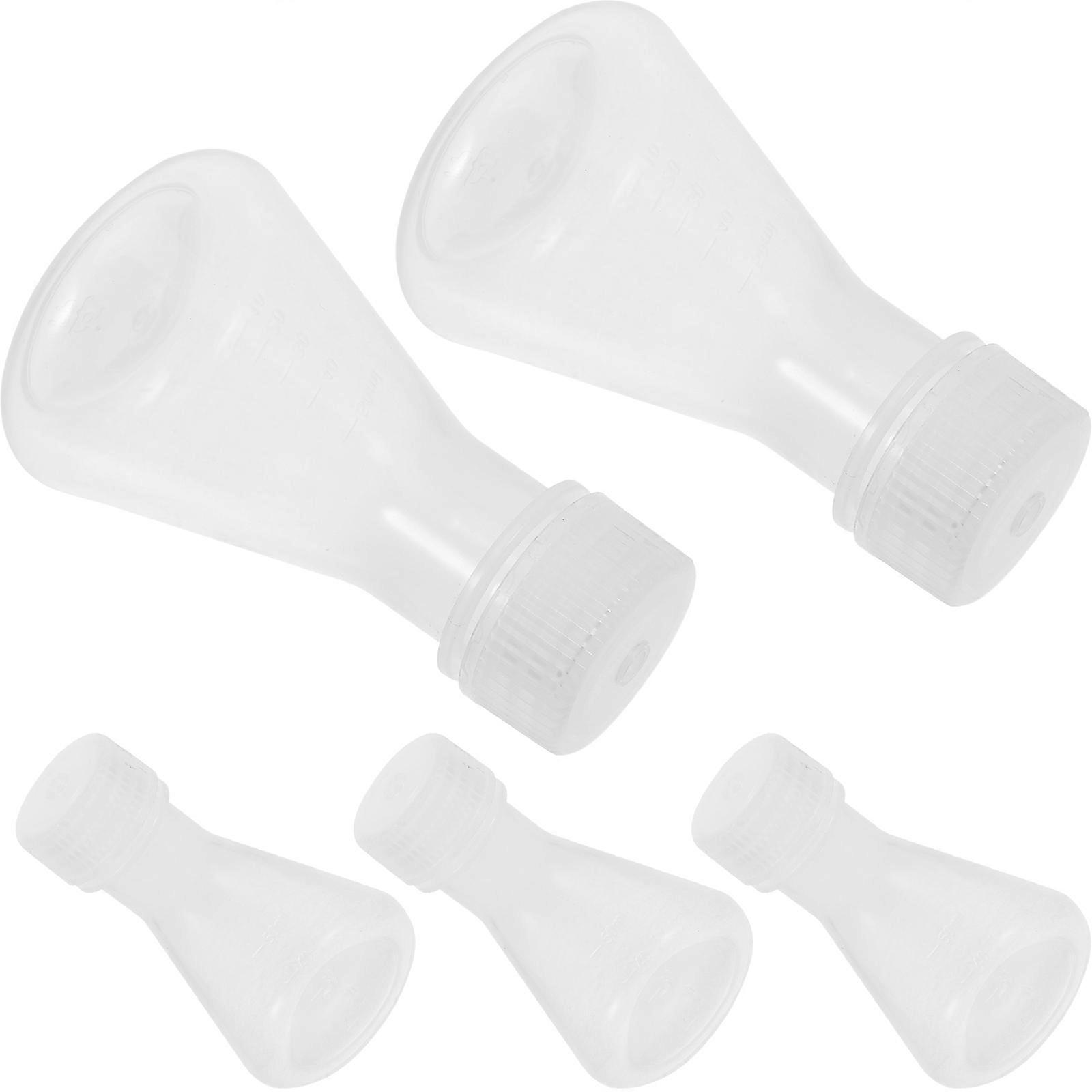 Burner Conical Flasks Plastic for Storage Use 5Pcs Chemistry Lab Set