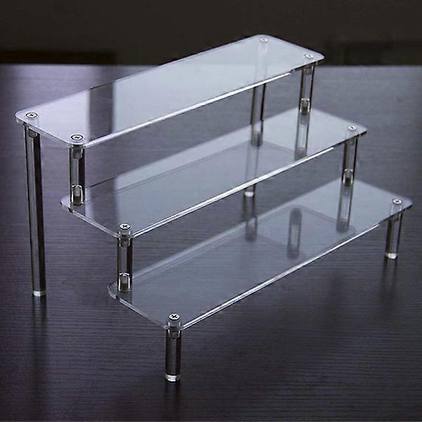 Transparent Acrylic Shelf 3-Step Transparent Stair Shelf