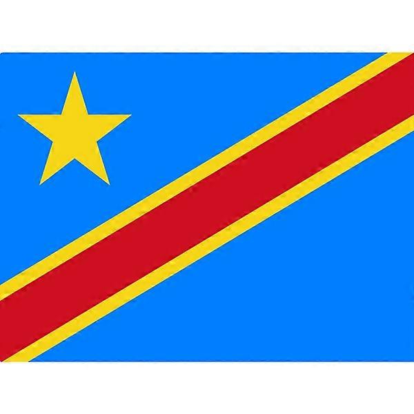 Flagge Kongo-Kinshasa Kongo-Kinshasa