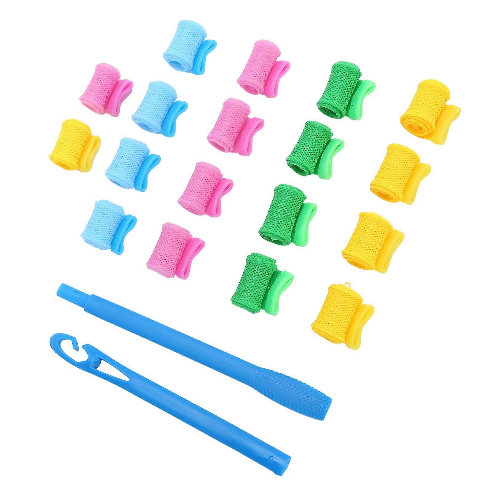 No Heat Spiral Hair Curlers with Hook, 18 Pcs Set for SalonQuality Curls on All Hair Types