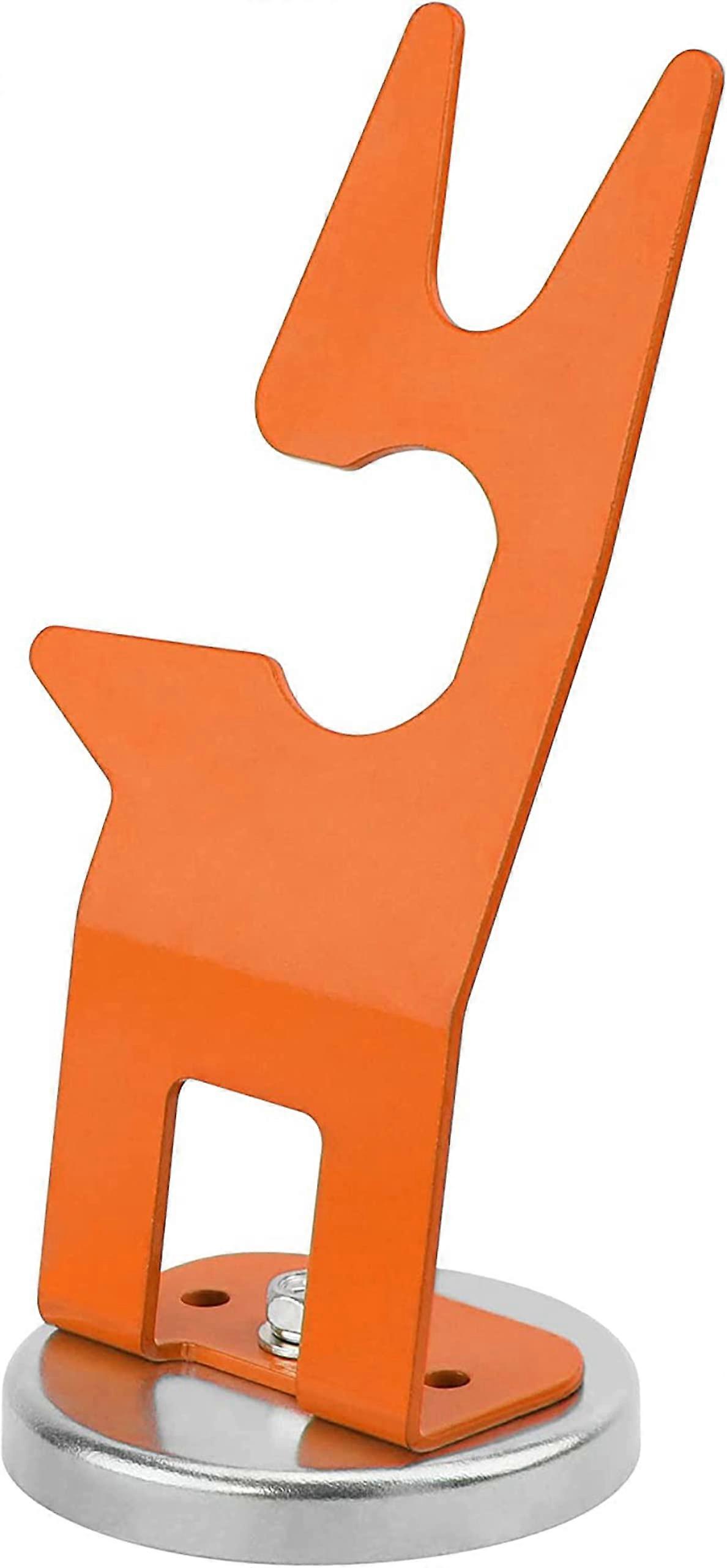 TIG Welding Torch Holder with Strong Magnetic Base for Workbench  Orange