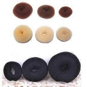 Hair Donut Bun Maker Doughnut Ring Shaper Styler Up Magic Roll Foam Sponge Mesh
