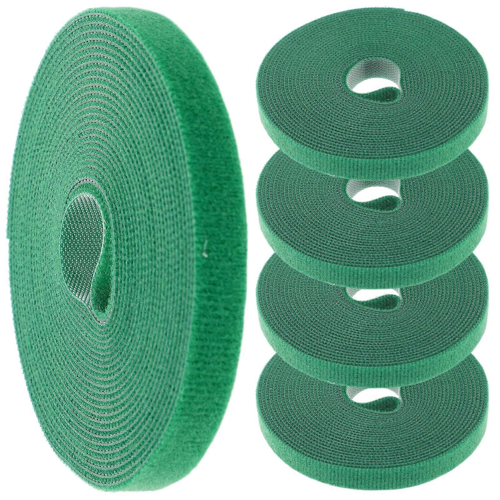 Back Fastening Tapes Cable Fixing Strips Management Tree Support Ties Hook Strap Ring Polyester 5 Rolls