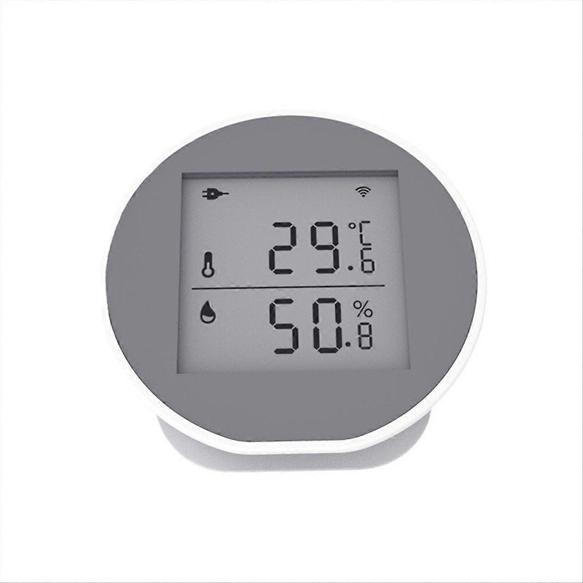 Temperature Humidity Sensor LCD Screen Indoor Hygrometer Thermometer Detector Automatic Alarm Smart