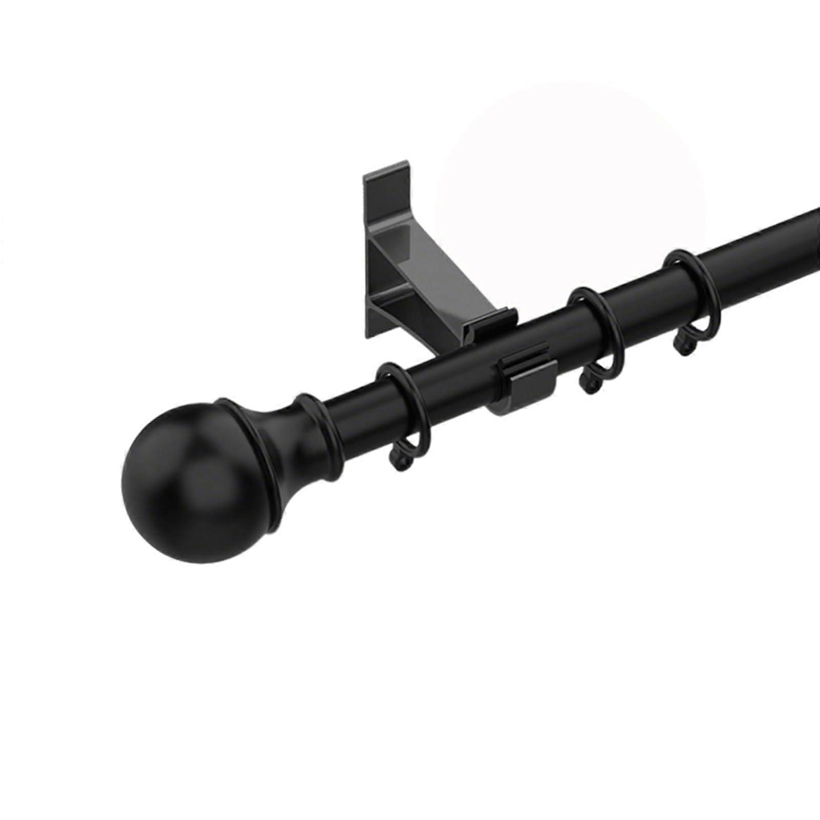 Ceiling Mounted Curtain Track System Black 5.2m Heavy Duty Silent Rail for Room Divider and Privacy