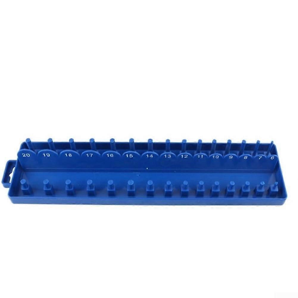 38 Inch Metric Socket Organizer Rack for Garage and Workshop Tool Storage