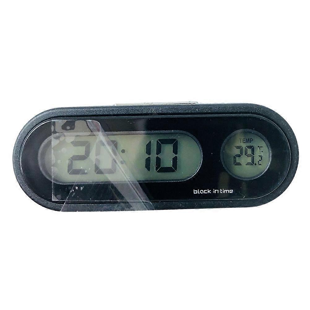 Car Luminous Thermometer Electronic Clock with Self-Adhesive for Car