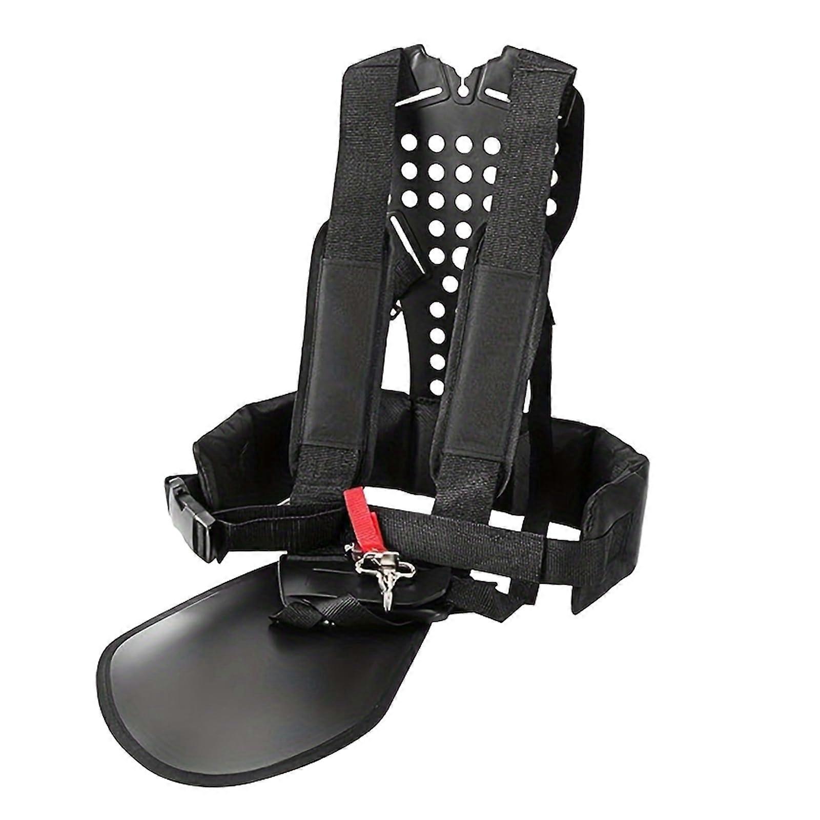 Lawn Mower Shoulder Harness with Ergonomic Weight Distribution and Adjustable Back Support Strap