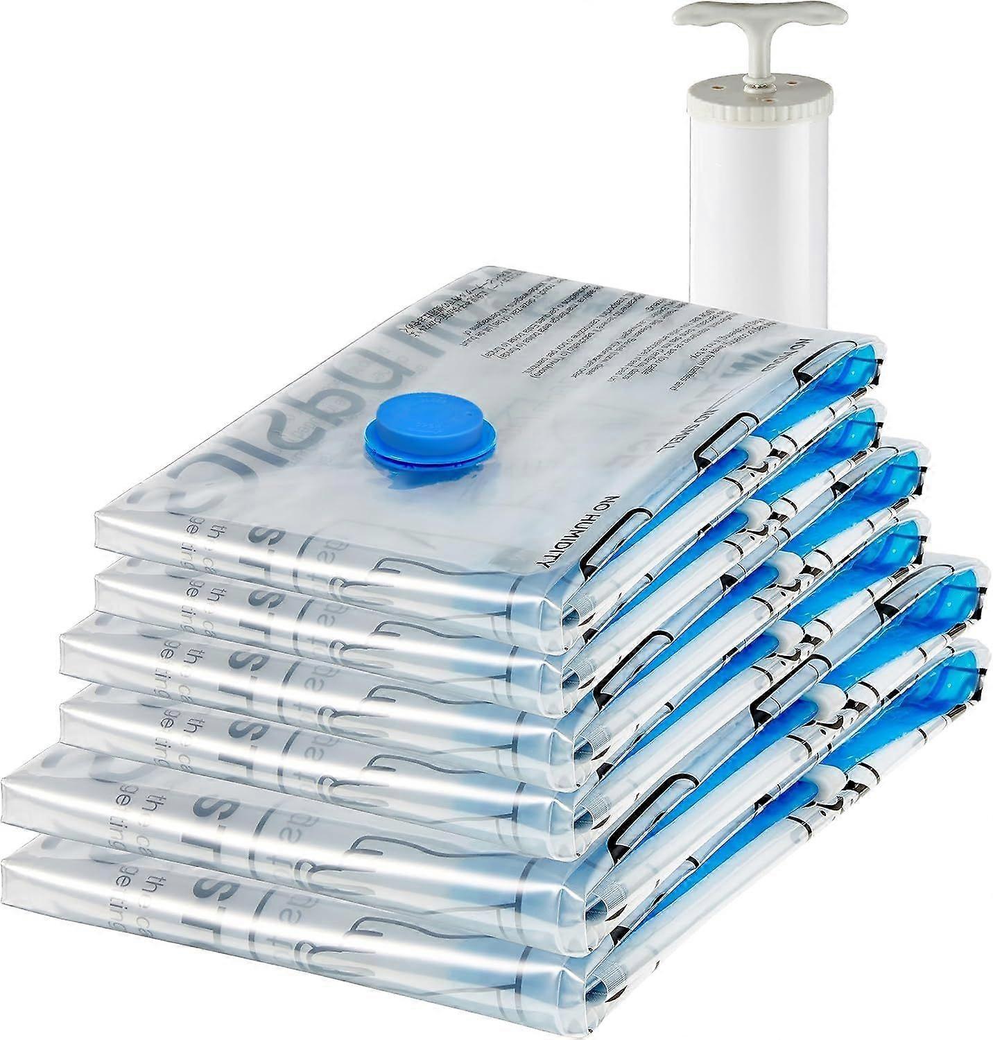 Basics Multiple Vacuum Compression Zipper Storage Bags for Space Saving and