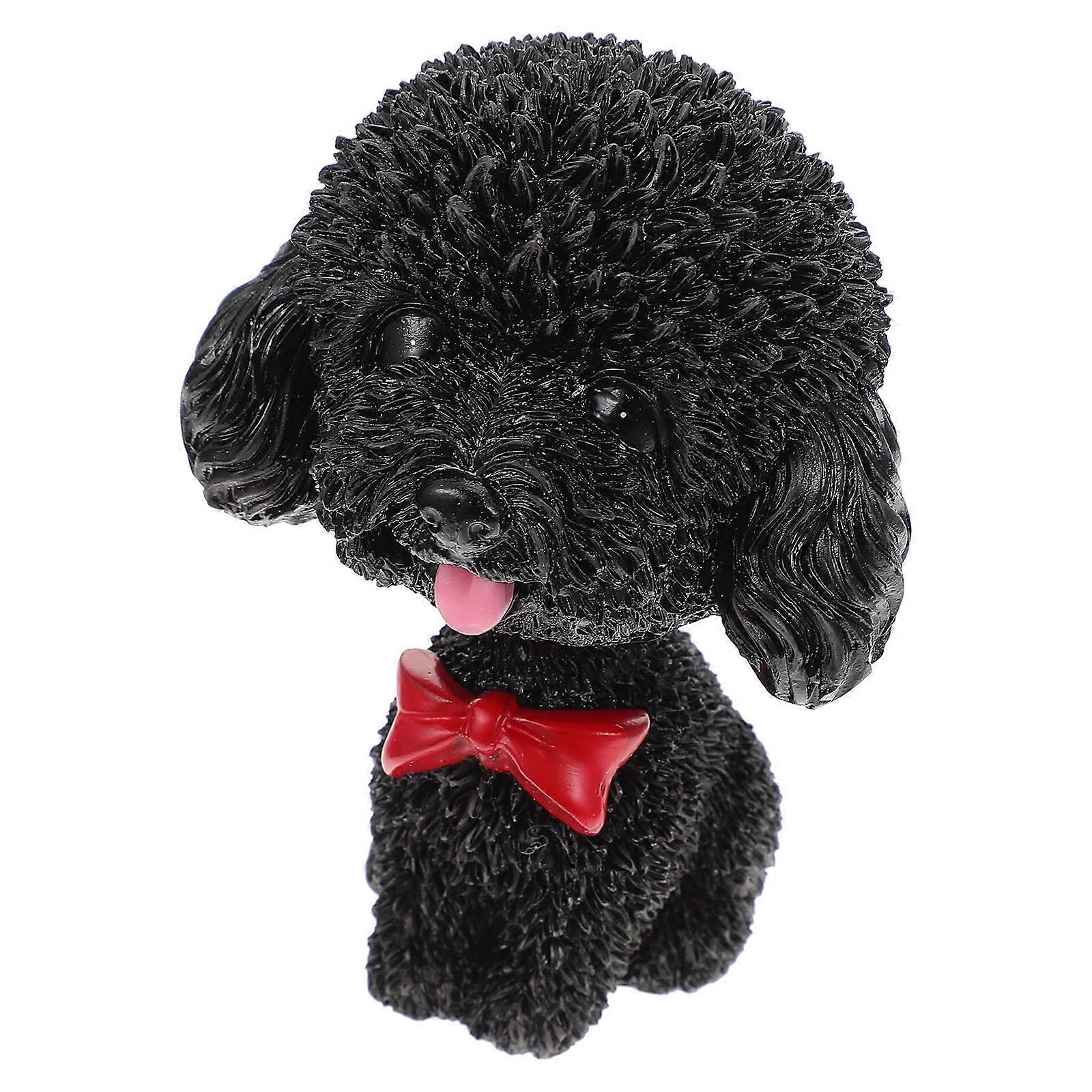 Shaking Head Puppy Model for Car Interior Decoration 2Pcs Set