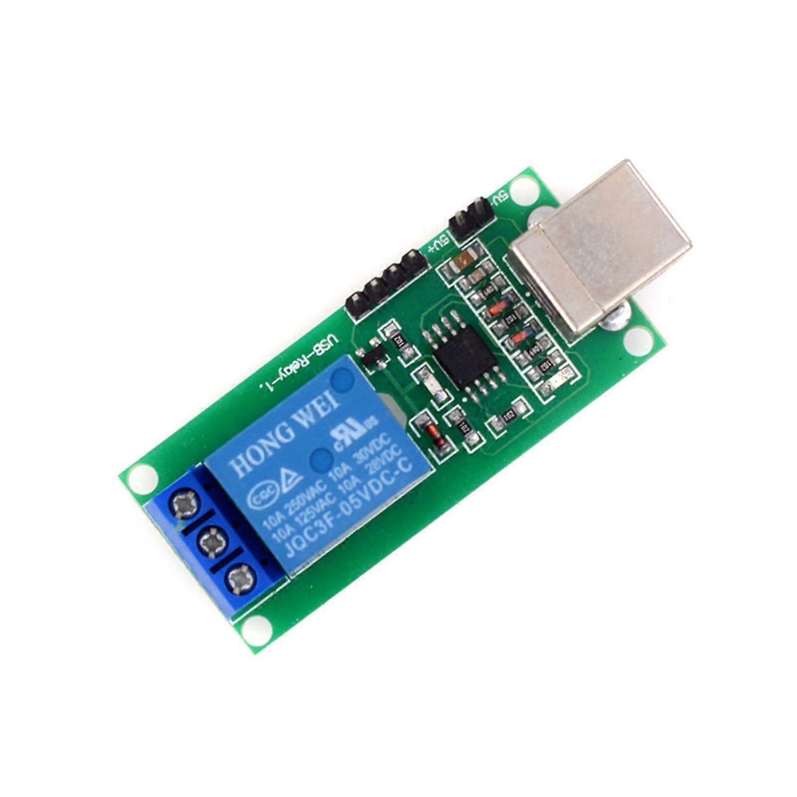 USB Relay Module 5V Single Channel Plug and Play Driver for PC Automation and Smart Home
