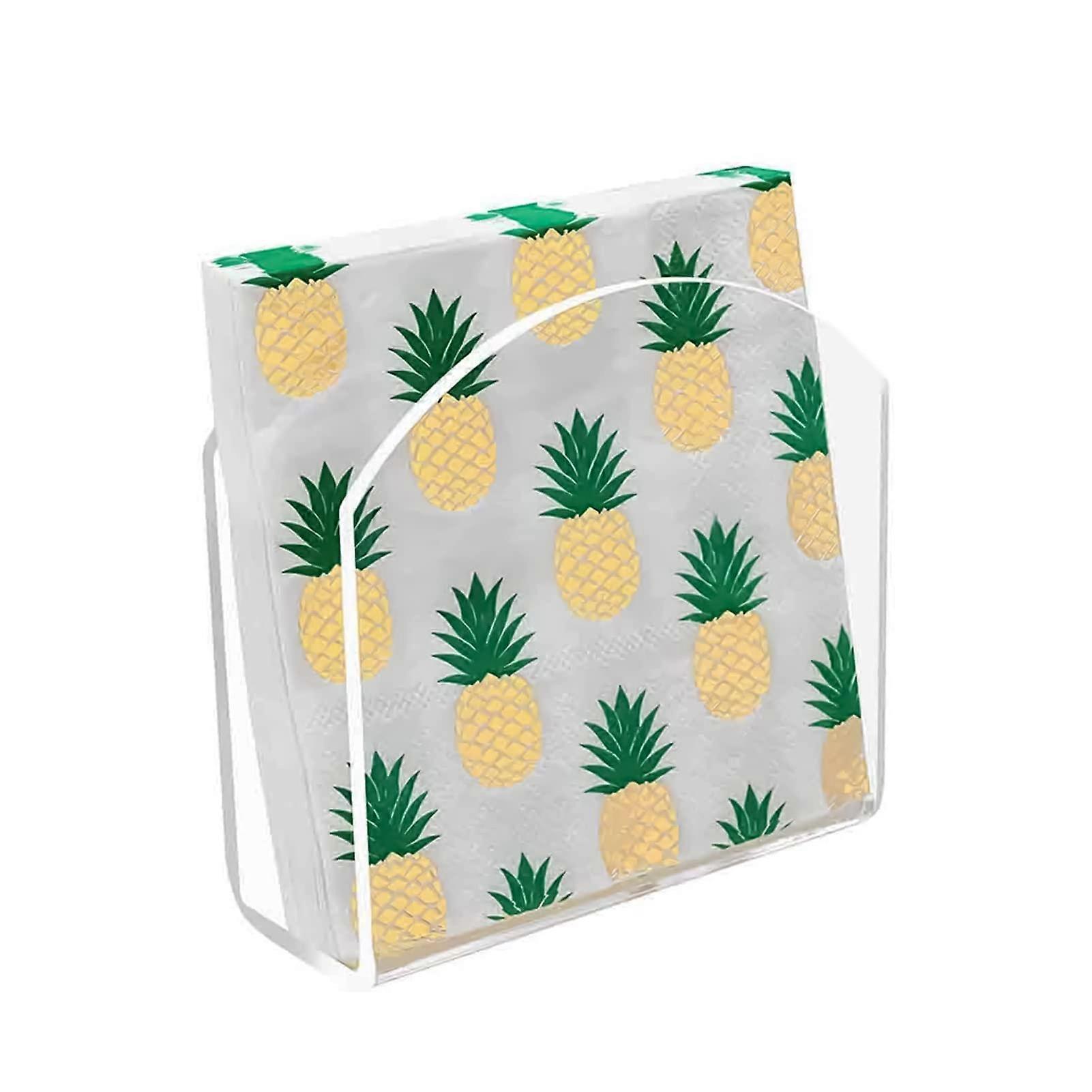 Acrylic Napkin Holder with Stylish Transparent Design for Dining Table, Kitchen, Wedding Party