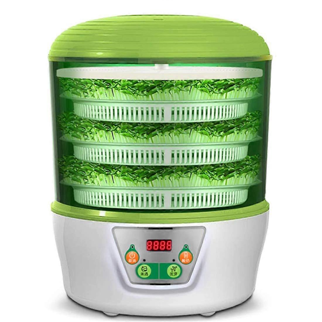 Bean Sprout Maker with Automatic Water Circulation and Smart Temperature Control, 1.25L BPA