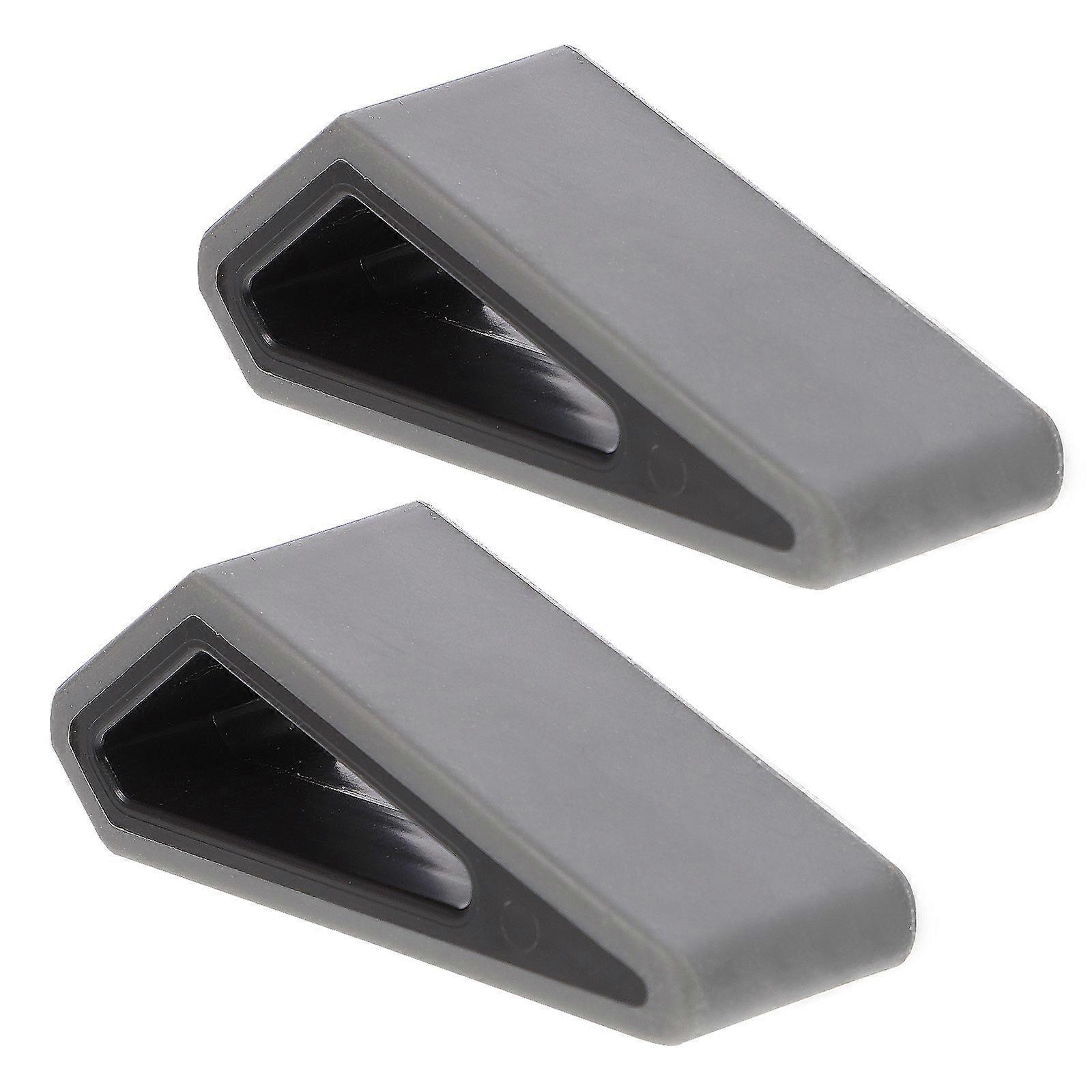 2pcs Notebook Computer Heightening Stand Laptop Adjustable Support Mini Radiator (Black And Grey)