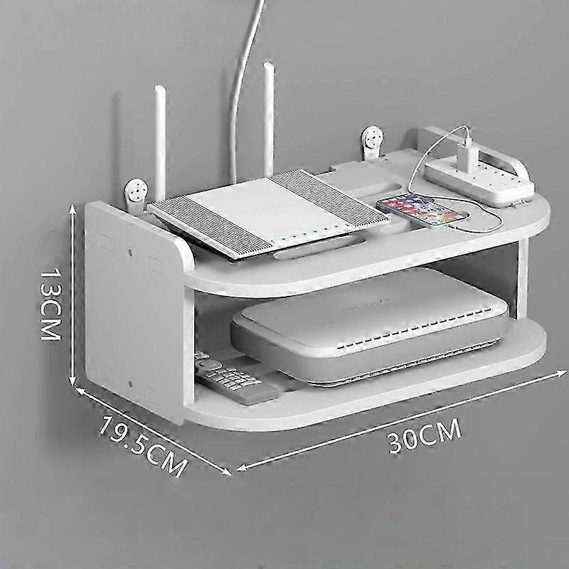 Storage Rack, Thick and Durable Seamless Nails, Double-Layer TV Peripheral Equipment Rack