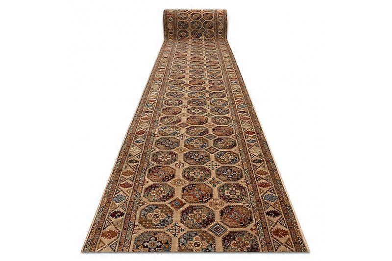 KESHAN Wool runner 7874/53555 Oriental beige / terracotta - 100 cm