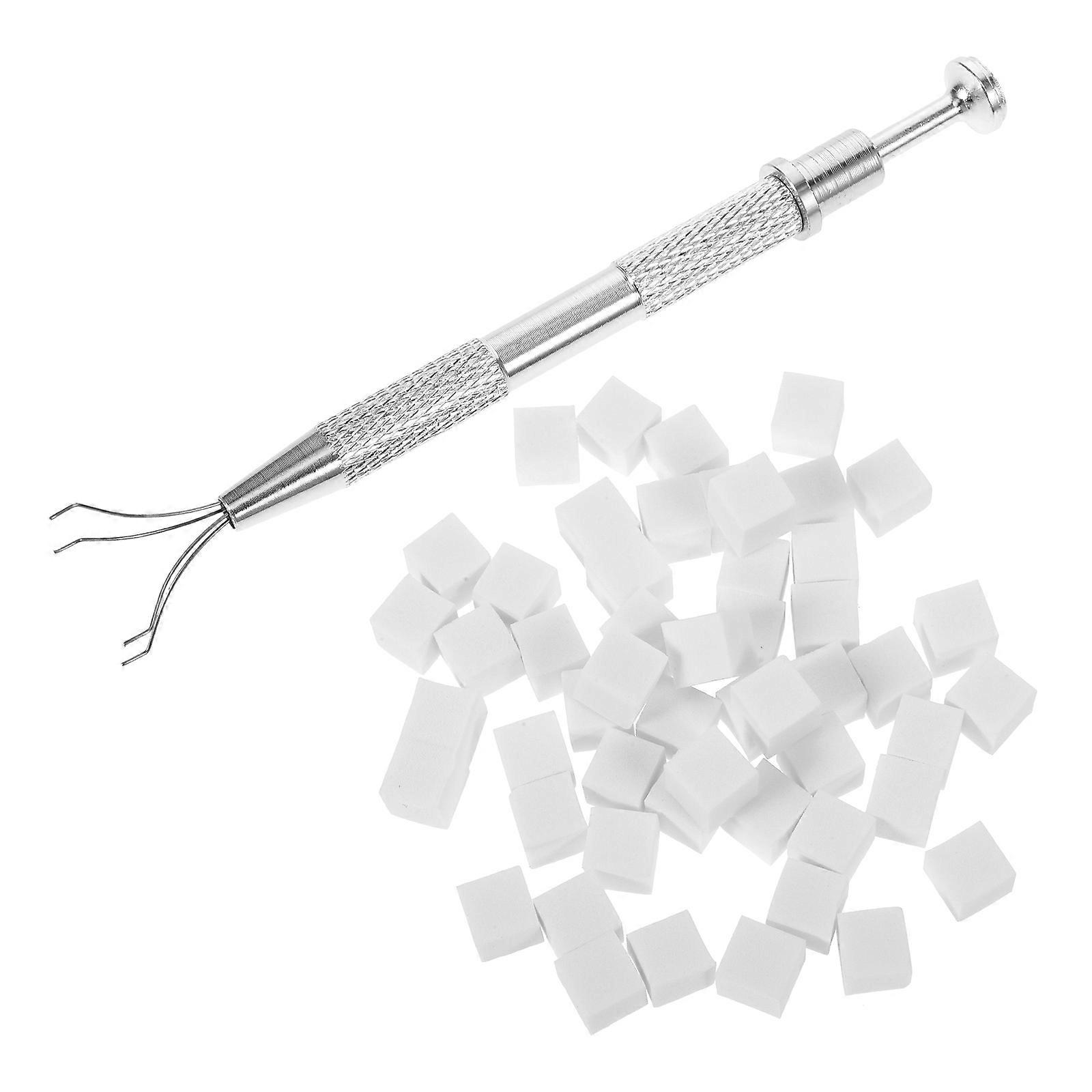 Nail Soft Sponges for Manicure Use Including 4Sets and Grabber Tool