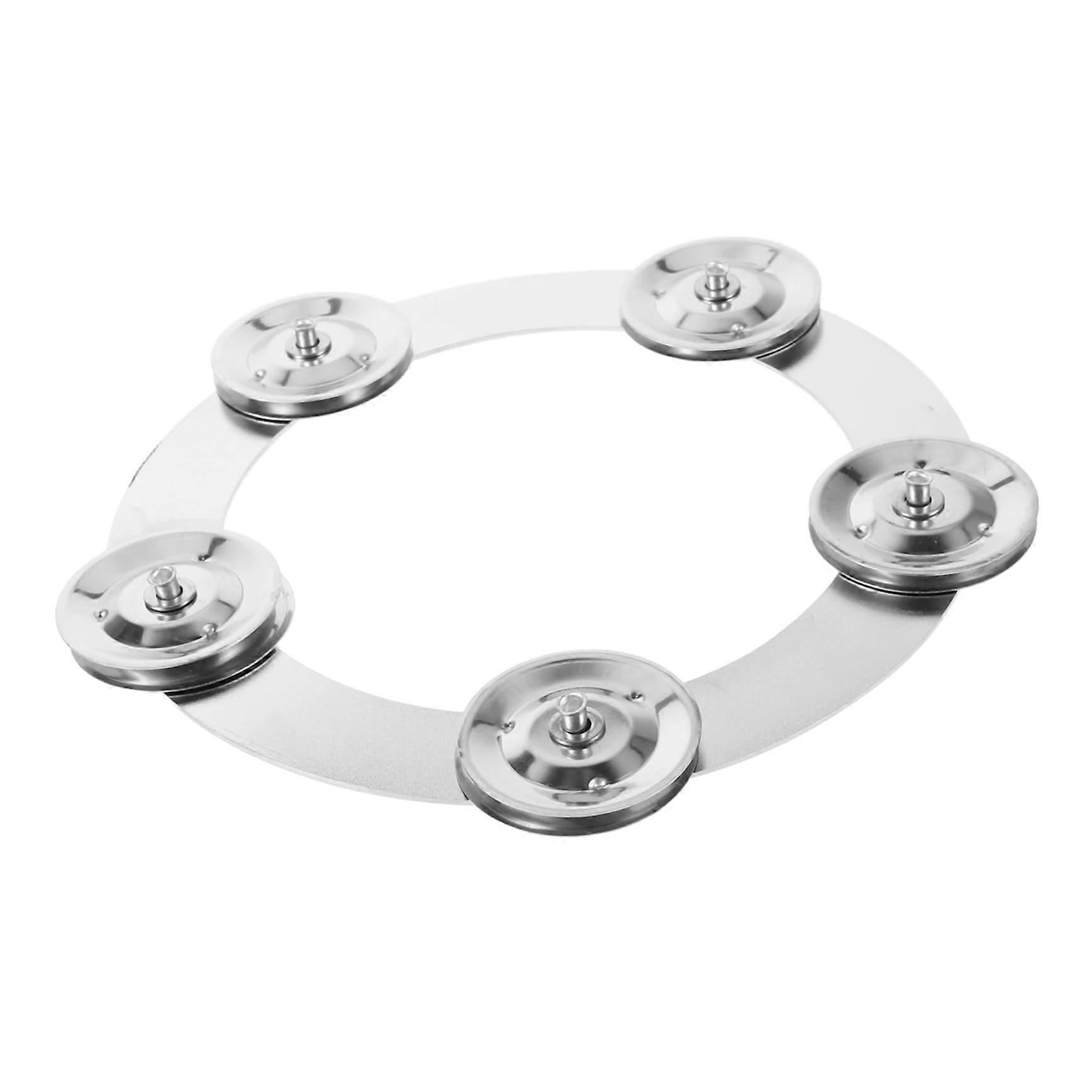 Drum Cymbal Accessory with HiHat Tambourine Attachment, Dual Mode, Easy Tool Setup