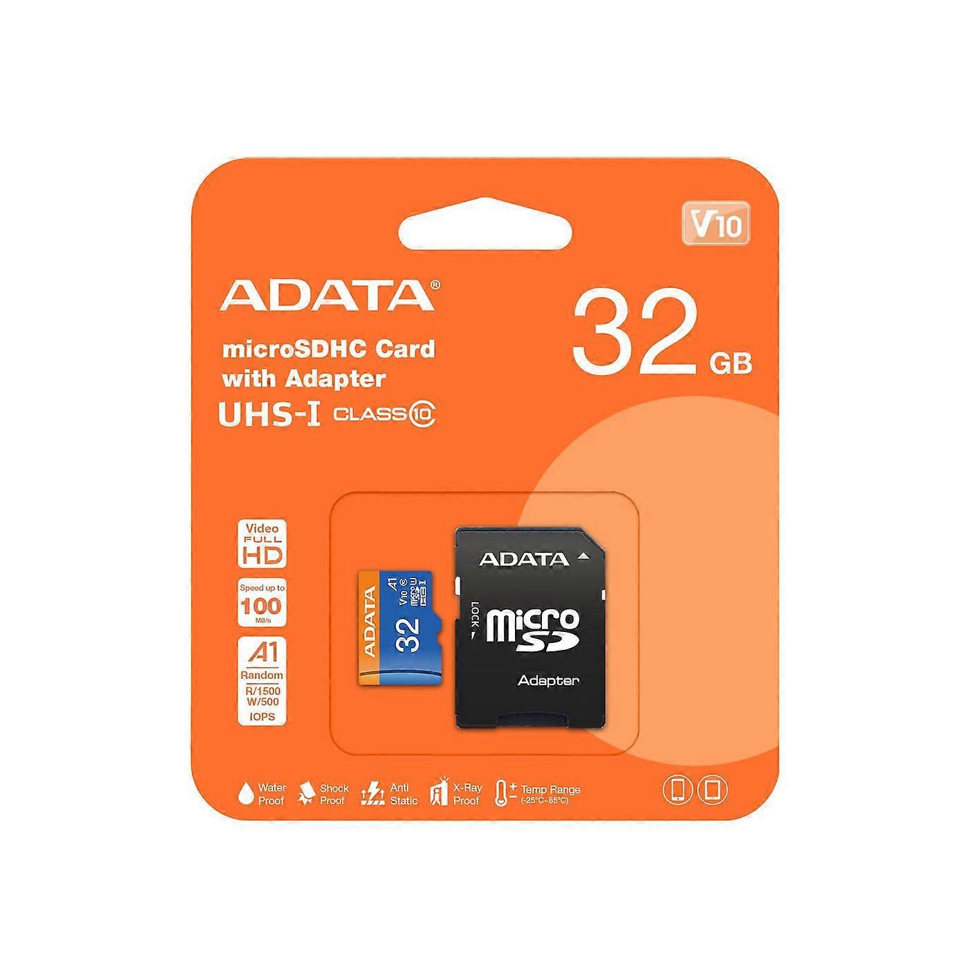 Adata 32 GB, MicroSDHC, Klasse 10 UHS-I