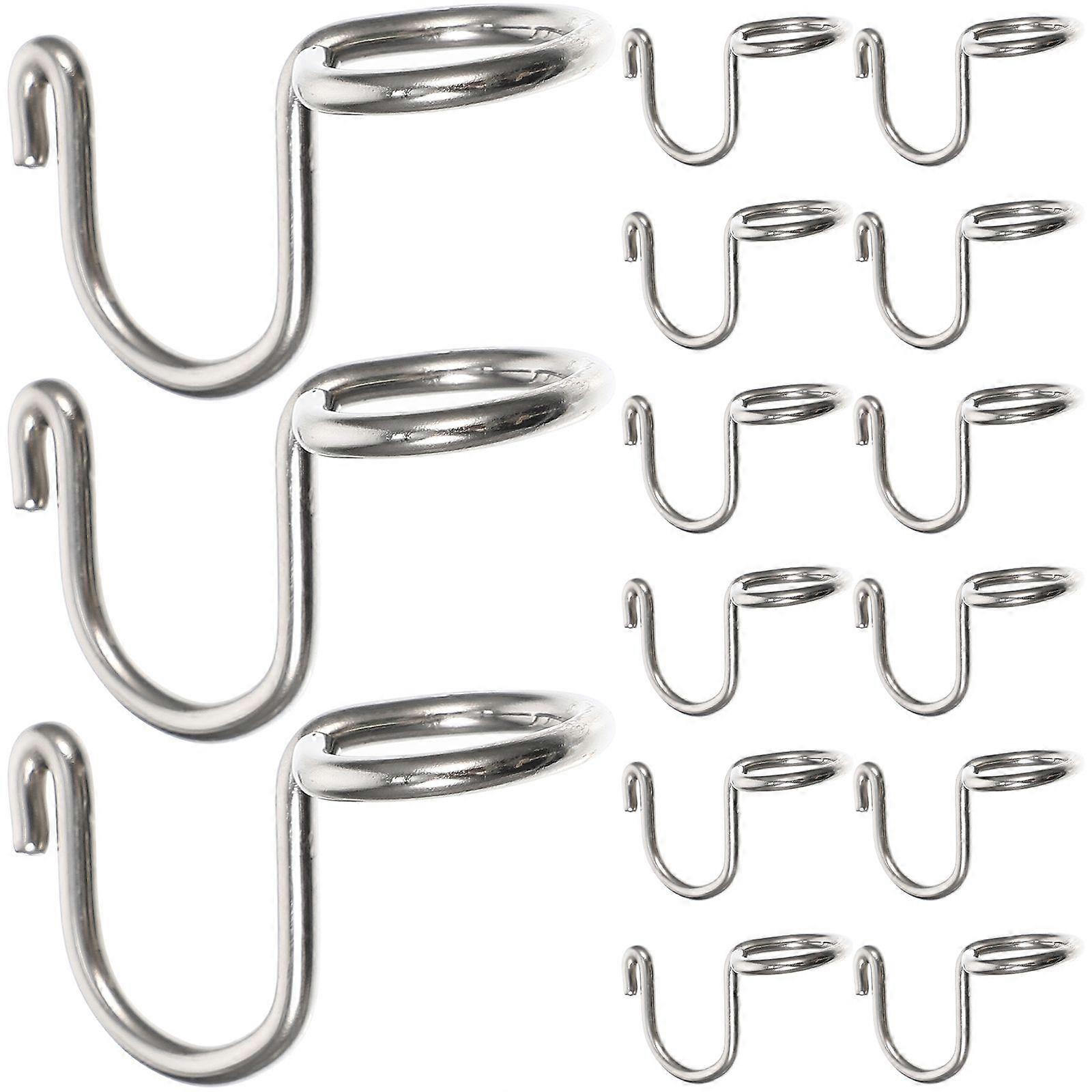 15pcs Wardrobe Clothes Hanger Connector Hooks Space Saving Connecting Buckle Hooks