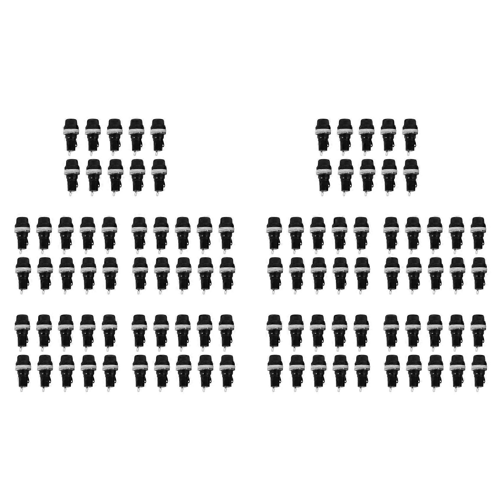 100 Pcs Electrical Panel Mounted 5 X 20mm Fuse Holder