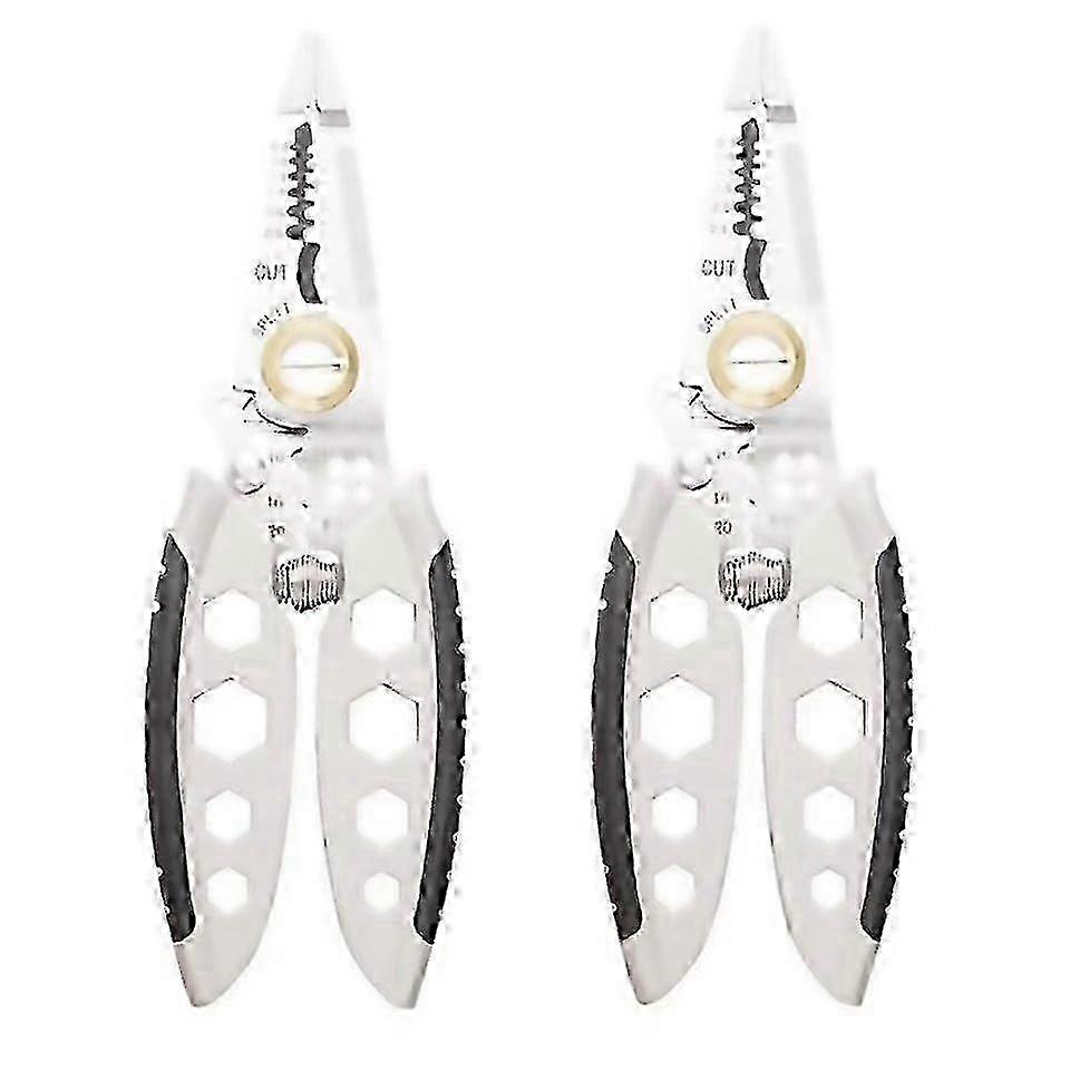 Set 2-pack 7-inch automatic precision wire strippers, automatic crimper and wire stripper.
