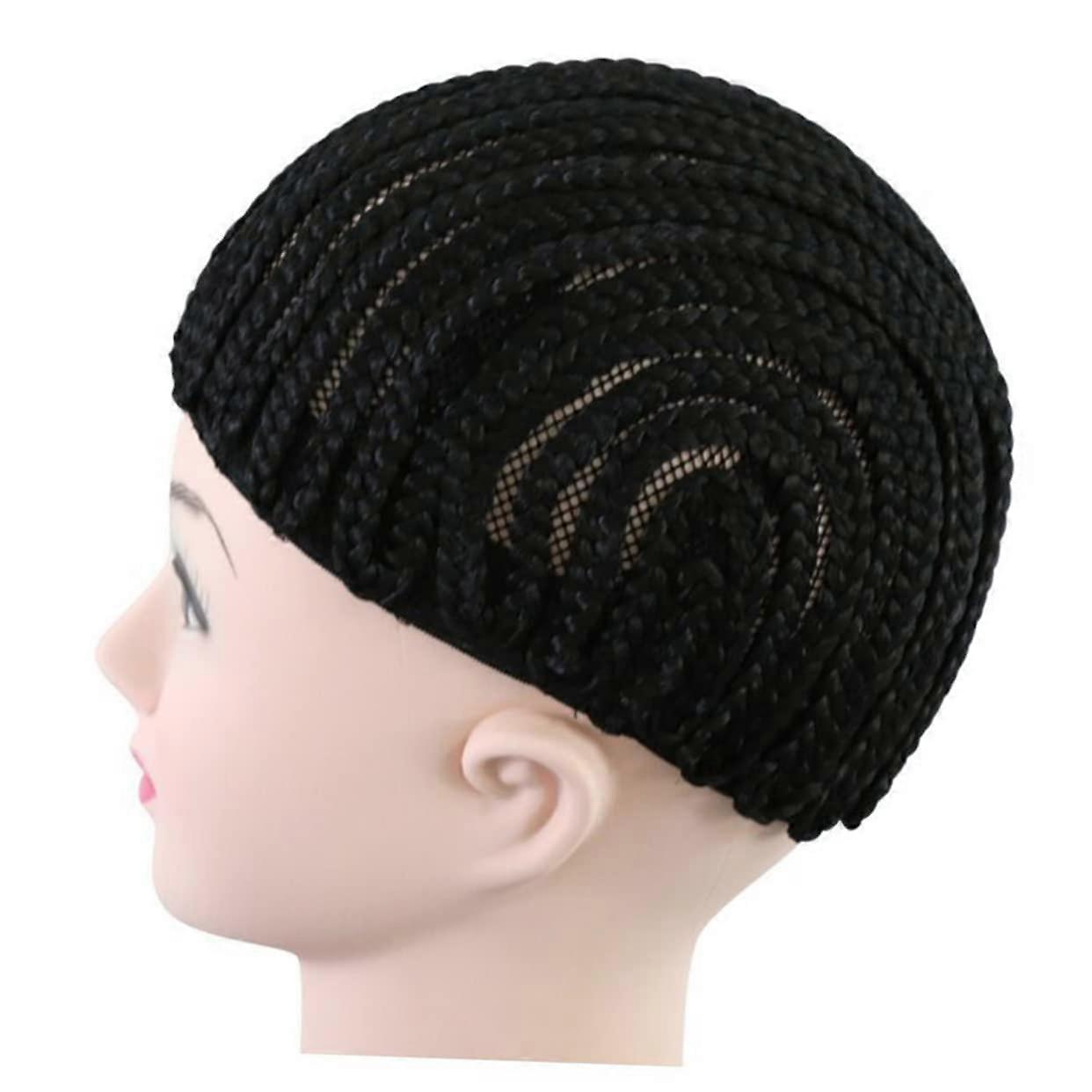Braid Wig Cap with Cornrow Design, Elastic Dome, Comfortable Stretch Fit for Crochet and Sew In