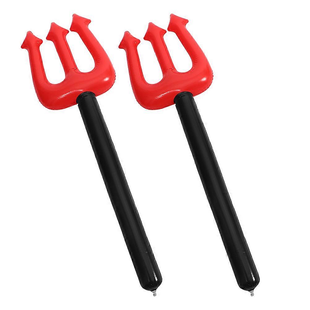 Inflatable Demon Cosplay Fork Halloween Prop 2Pcs for Party