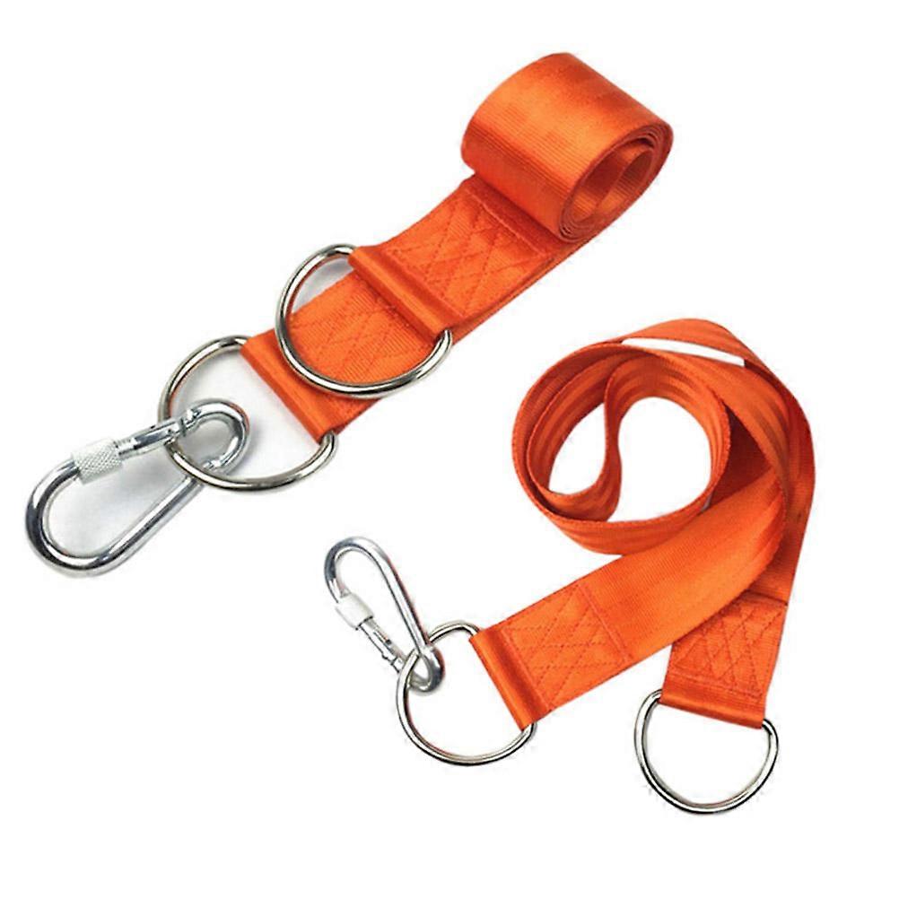 High Strength Binding Outdoor Hammock Straps for Hanging 1Set Orange