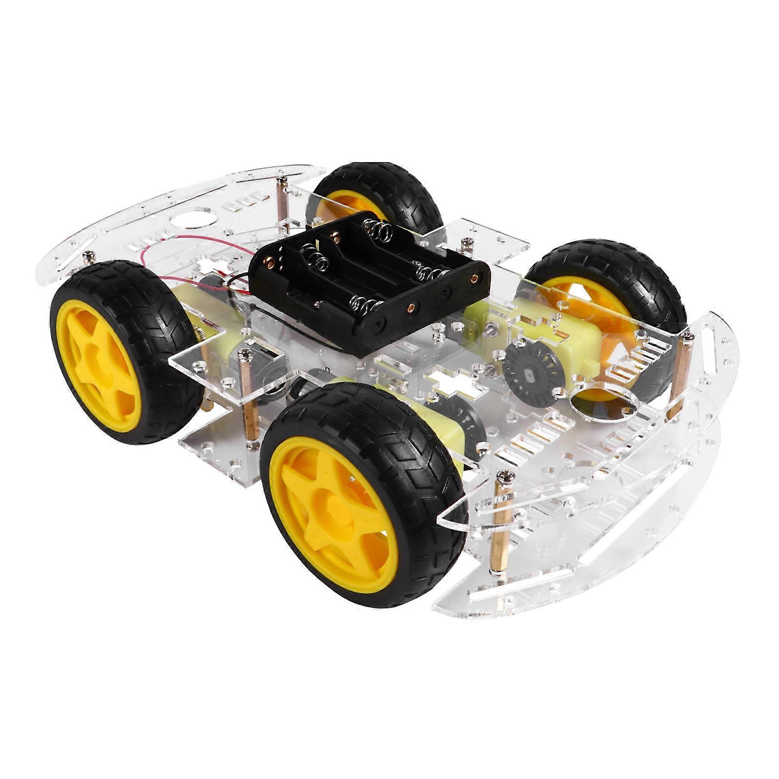 Self Assembly Chassis DIY Robot Smart Car Chassis Kit for Obstacle Avoidance