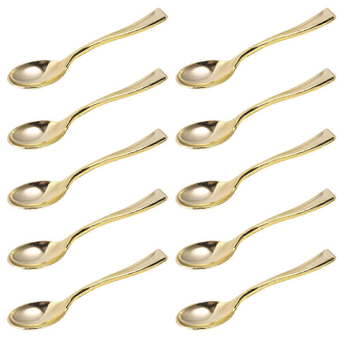 Multipurpose Grinding Spoon Plastic Mini Tasting Spoons For Club Events 48Pcs