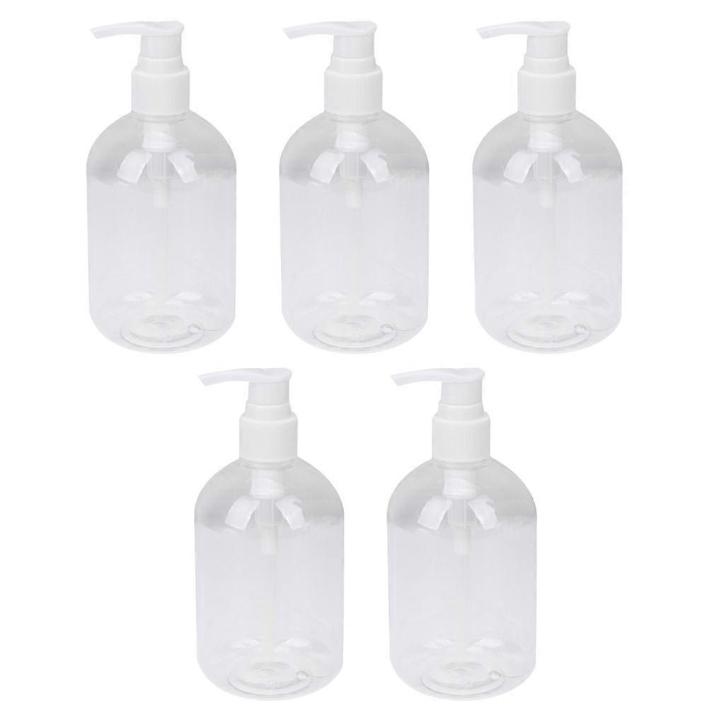 Shower Gel Bottle Refillable Container for Bathroom 10Pcs White